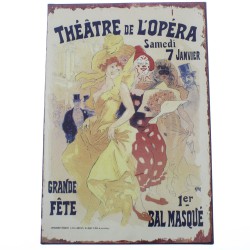 Plaques murales métal déco Théâtre de l' Opéra 13.5 x 20 cm