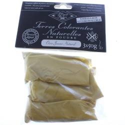 Terres colorantes naturelles en poudre Ocre jaune naturel 3 x 50gr