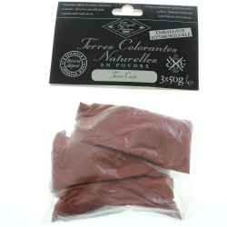 Terres colorantes naturelles en poudre terre cuite 3 x 50gr