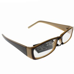 Lunettes de lecture noir et beige