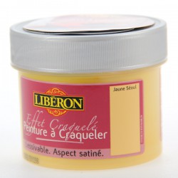 Peinture à craqueler Libéron couleur Jaune Séoul 125 ml