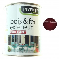Peinture Brillante Bois & Fer extérieur Rouge Basque 25cl