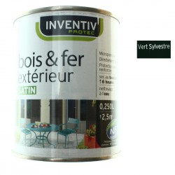 Peinture Satin Bois & Fer extérieur Vert Sylvestre 25cl