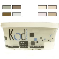 Peinture mat intérieur monocouche KOD 2L5  Marron - Gris