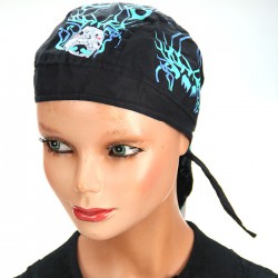 Bandana flamme bleu et vert
