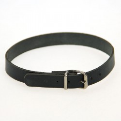 Collier en cuir noir