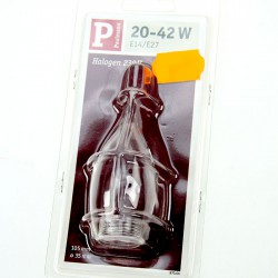 Verre transparent déco flamme torsadée à visser Ø35 mm