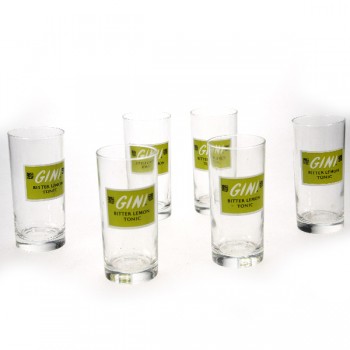 6 verres à jus de fruits GINI