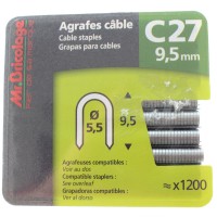 Agrafes câble C27 9,5mm