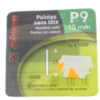 Pointes sans tête P9 15mm